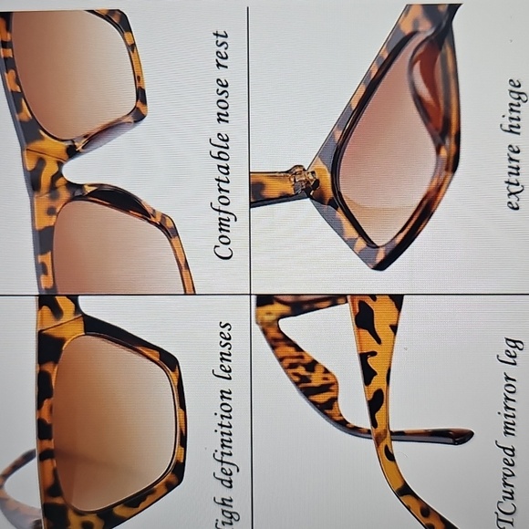 NWT Weewooday 4 Pair Trendy Retro Cat Eye Women's Shell Sunglasses - Picture 8 of 9